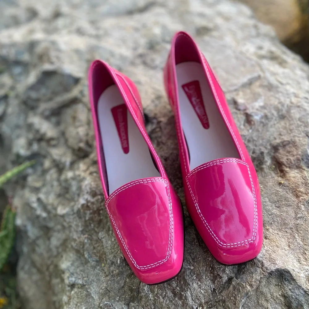 Pink Patent Leather Slip on Loafers by Enzo Angiolini⭐️EXCELLENT CONDITION